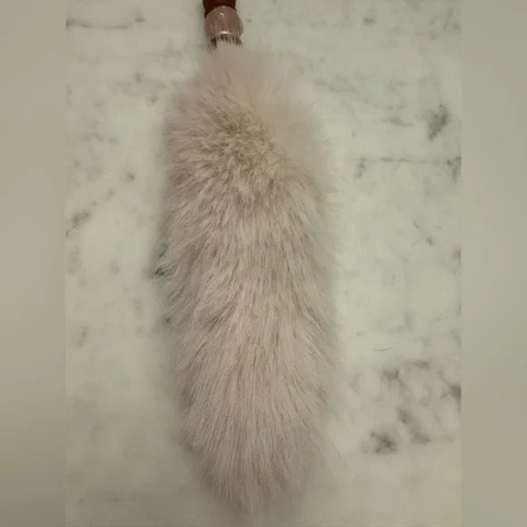 NWOT Anthropologie Faux Fur Beaded Bag Charm - Picture 5 of 5